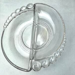 Vintage Duncan & Miller Teardrop Divided Relish Dish